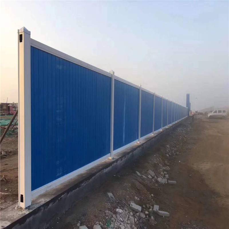 工地彩鋼圍擋 施工彩鋼板圍擋 臨時(shí)施工圍擋